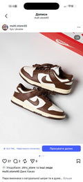Кросівки Nike Dunk какао