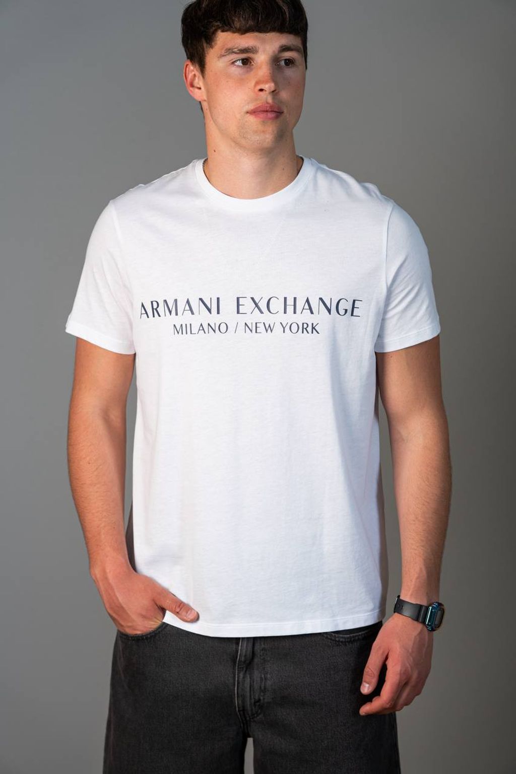 Футболка Armani біла Milano