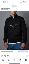Зіп Tommy 1/4 чорний Нова Закупка