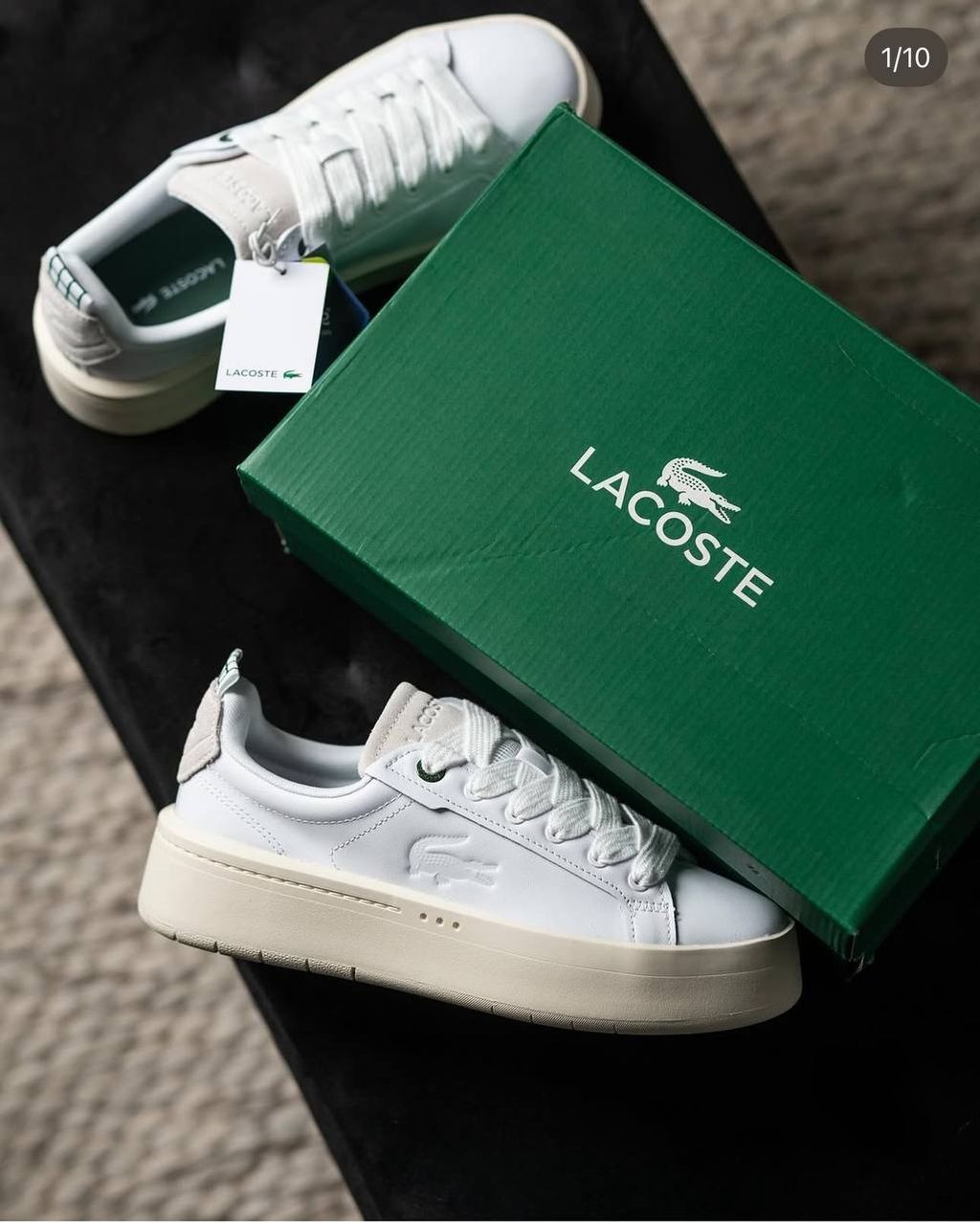 Жіночі Кеди Lacoste білі